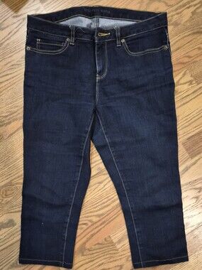 Michael Kors Dark Indigo Cropped Jeans